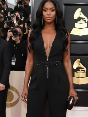 VS black zip front jumpsuit  - sz. L